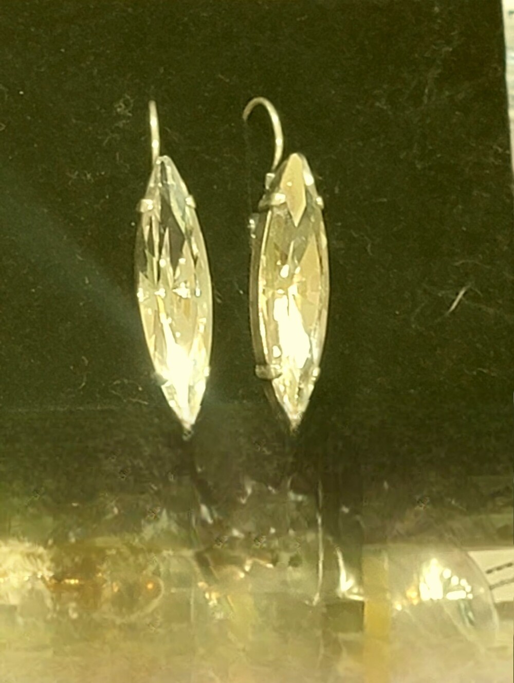 Earrings 🌴🌴🌴Old Hollywood Style🌴🌴🌴 Glam Swarovski Crystal Earrings - Picture 1 of 17